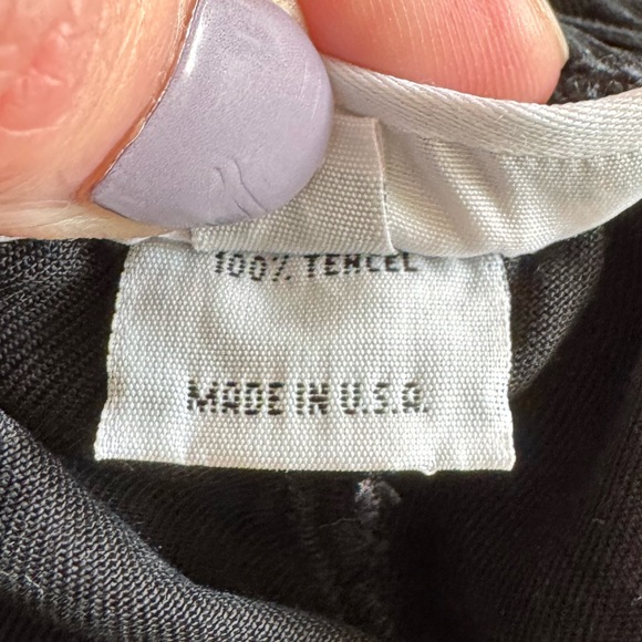 Bryn Walker Wide-Leg Pants 100% Tencel, elastic waist, Medium, black EUC - Picture 8 of 10